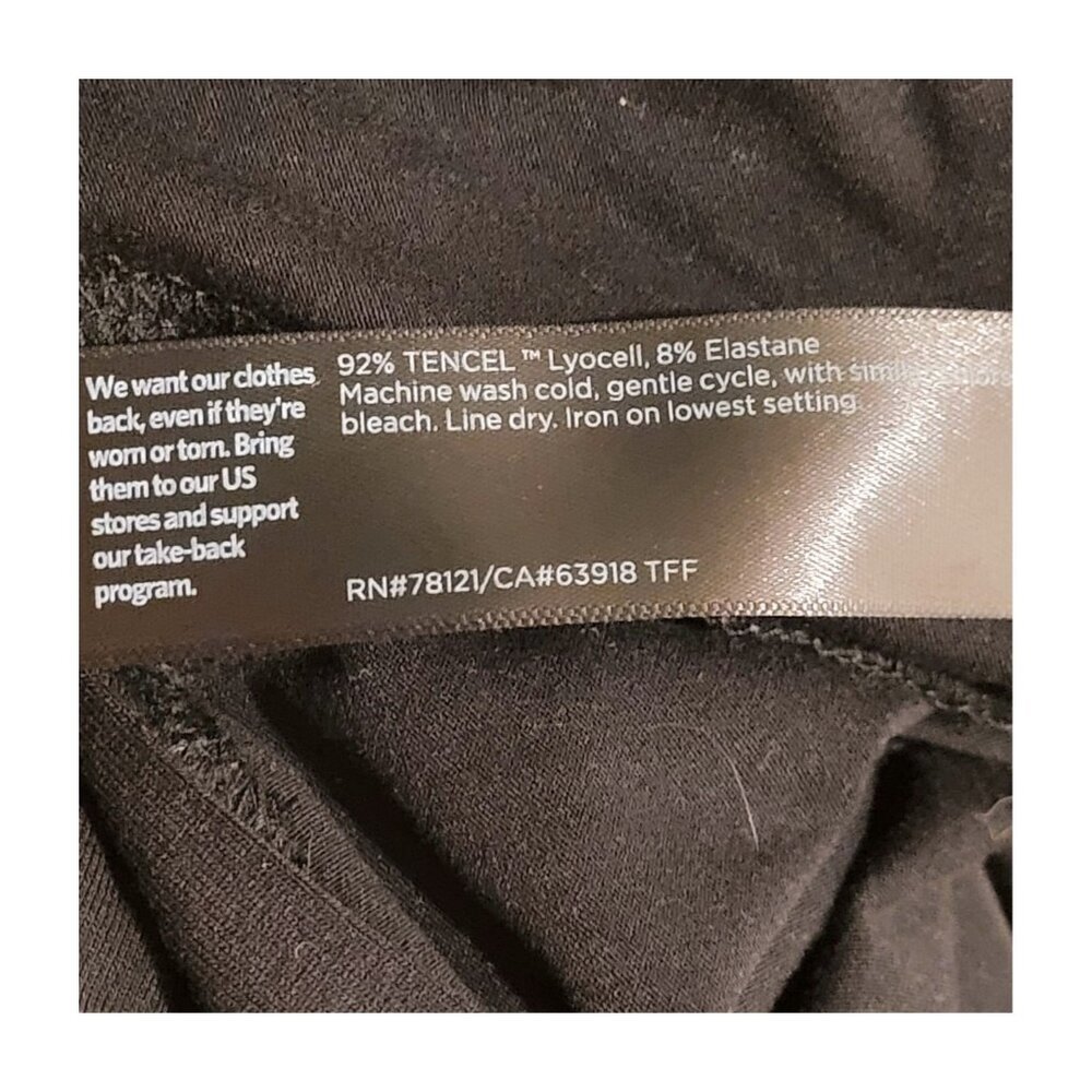 Eileen Fisher Black Short Sleeve Jersey Maxi Midi Dress S Small Travel Minimalis - Picture 6 of 6
